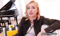 Playful Blonde Amateur Craves For Dick