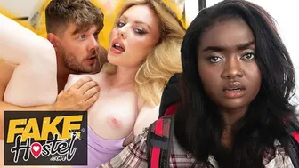 Fake Hostel   PAWG Steals Ebony Babes BWC Cheating Boyfriend For Hardcore Sneaky Sex Fun