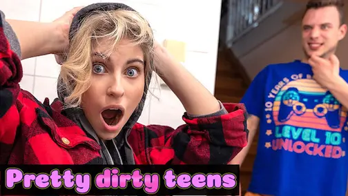 DEVIANTE   What The Fuck Lover &mdash;  You′re A Bimbo?! College Teeny Discovers His Best Mate Has A Snatch And Perky Naturals