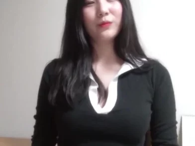 Wild, Korean Chick, Ha Da Jung Is Abut To Practice An Ejaculation, In A Motel Apartment