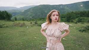 Forest Temptation: Stepsister Pays Debt With Wild Outdoor Fuck