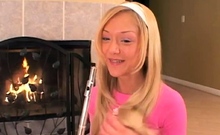 Naughty Teen Lil Lexy Sticks Flute In