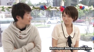 Asian Japanese 18 Year Olds Couple Lovemaking Show Glass Walls 30