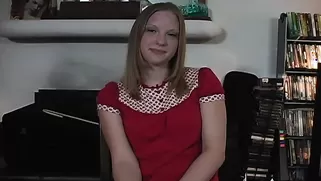 Smiling Babe Raises Up Her Dress To Get Spanked By Master