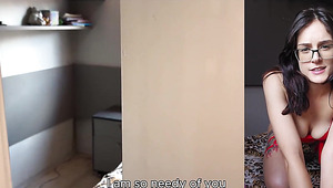 Seductive Brunette Turns On Innocent Stepson And Gets Anal Creampied