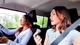 Miaz, Cheekymz Kiwis   Wanking In A Suv