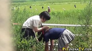 Japanese Teen Babes Pee