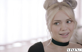 Two Delightful Teenage Babes Share One Big Dick