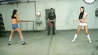 Two Fat Ass Models Are Being Bound And Spanked