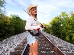 Imadeporn Country Babe Catches A Ride On A Stranger's Cock