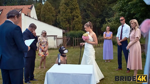BRIDE4K.wrath Ash Ash Blonde Bride With Inborn Globes  A Fury Boink On Her Naughty Wedding