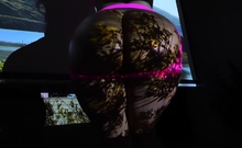 Big Butt Latina Mummy Rides Lollipop Doggystyle, Cum In