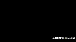 Curly Latina Patrol Girl Gives A Slow And Sensual Blowjob