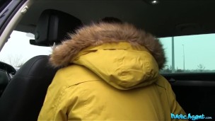 Public Agent   Sexy And Innocent Young Babe Cums On Thick Cock In The Back Of A Car