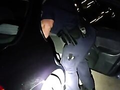 Muscular Cop Reps A Car