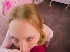 Stepdaughter Gets Claimed By Her Dad With A Hard Creampie