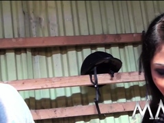 Asian Beauty Fucked In The Barn