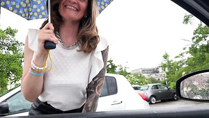 Blonde MILF Wants To Take A Ride But She Has To Pay It All Off