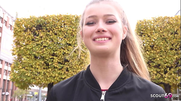 German Scout   Petite Teen With Pigtail Talk To Casting Sex At Public Place