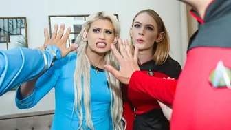 Cosplay Cuties Have Hard Rough Sex With Nerdy Stepdads