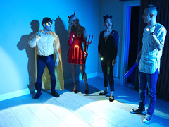 Halloween Ghost Hunting Threesome Featuring Shay Fox, Kelsey Kane