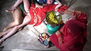 Indian Bengali Bhabhi And Her Friend Hard Sex In The Home Kitchen