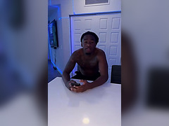 Stunning Ebony Slut With A Huge Ass And Tits Tries To Fit A Tremendous BBc In Her Mouth And Pussy