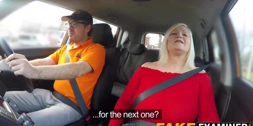 Mature UK Slut Bouncing On Dick At Her Driving Class