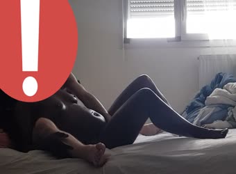Cheating French African Wife Getting Masturbated