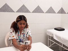 Interracial Fuck With Hot Ebony Nurse During Examination