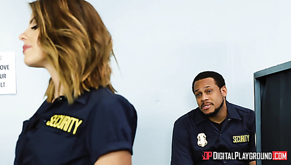 Horny Office Security Chick Adriana Chechik Is Pounded Doggy Really Hard