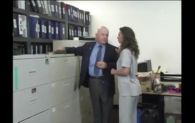 Hot Latina Secretary Naomi Russell Getting Ass Fucked In A Office Threesome